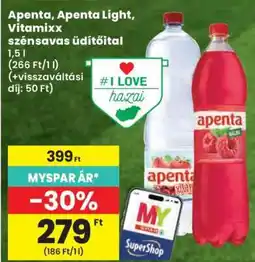 Spar Apenta, Apenta Light, Vitamixx szénsavas üdítőital ajánlat