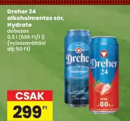 Spar Dreher 24 alkoholmentes sör, Hydrate ajánlat
