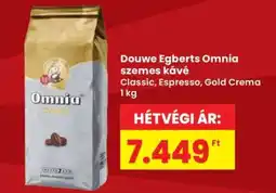 Interspar Douwe Egberts Omnia Szemes Kávé ajánlat