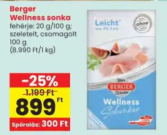 Spar Berger Wellness sonka ajánlat