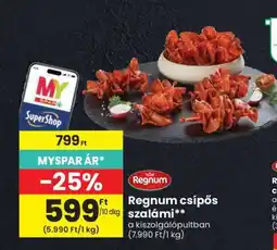 Spar Regnum csípős szalámi ajánlat