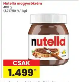 Spar Nutella mogyorókrém ajánlat