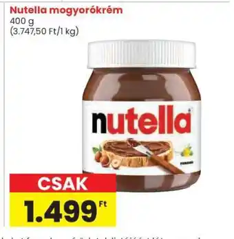 Spar Nutella mogyorókrém ajánlat