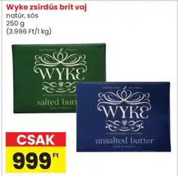 Spar Wyke zsírdús brit vaj ajánlat