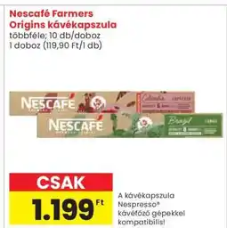 Spar Nescafé Farmers Origins kávékapszula ajánlat