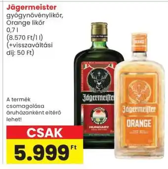 Spar Jägermeister ajánlat