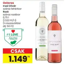 Spar Ostoros Irsai Olivér / Rozé ajánlat