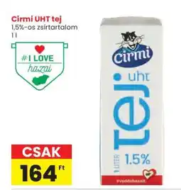 Spar Cirmi UHT tej ajánlat
