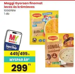 Spar Maggi „Gyorsan finomat” leves és krémleves ajánlat