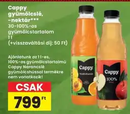 Spar Cappy gyümölcslé, -nektár ajánlat