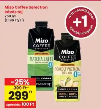 Interspar Mizo Coffee Selection kávés tej ajánlat