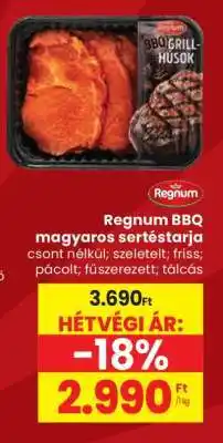 Spar Regnum BBQ magyaros sertéstarja ajánlat