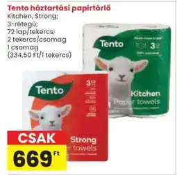 Spar Tento háztartási papírtörlő ajánlat