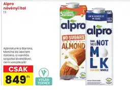 Spar Alpro növényi ital ajánlat