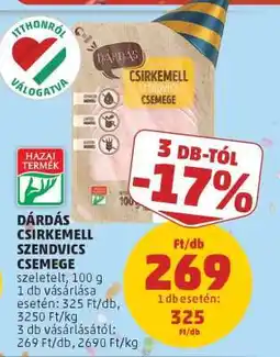PENNY Dárdás Csirkemell Szendvics Csemege ajánlat