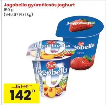 Spar Jogobella gyümölcsös joghurt ajánlat