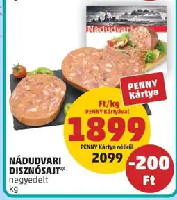 PENNY Nádudvari Disznósajt ajánlat