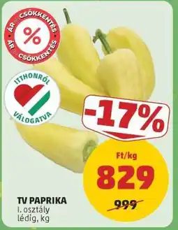 PENNY TV paprika ajánlat