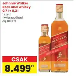 Spar Johnnie Walker Red Label whisky 0,7 l + 0,2 l ajánlat
