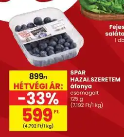 Spar SPAR Hazai.Szeretem áfonya ajánlat