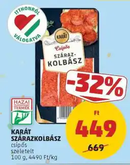 PENNY KARÁT SZÁRAZKOLBÁSZ ajánlat