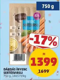 PENNY DÁRDÁS ÍNYENC SERTÉSVIRSLI ajánlat