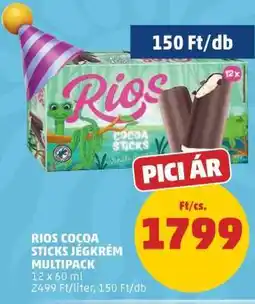 PENNY RIOS COCOA STICKS JÉGKRÉM MULTIPACK ajánlat