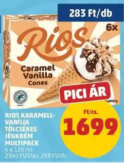 PENNY RIOS KARAMELL-VANÍLIA TÖLCSÉRES JÉGKRÉM MULTIPACK ajánlat