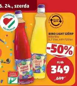 PENNY Bino Light Szörp ajánlat