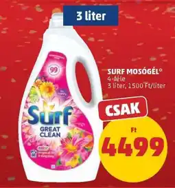 PENNY SURF Mosógél ajánlat