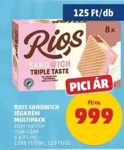 PENNY RIOS Sandwich Jégkrém Multipack ajánlat