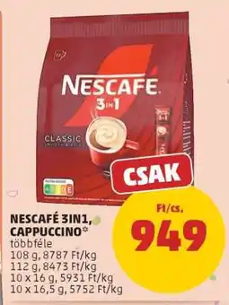 PENNY NESCAFÉ 3IN1, CAPPUCCINO ajánlat