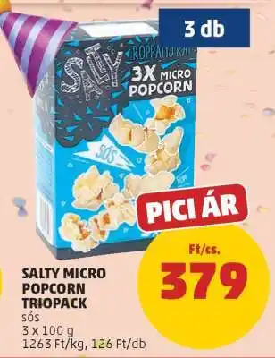 PENNY Salty Micro Popcorn Triopack ajánlat