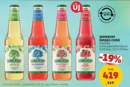 PENNY Somersby üveges cider ajánlat