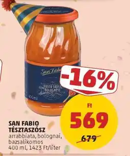PENNY San Fabio Tésztaszósz ajánlat