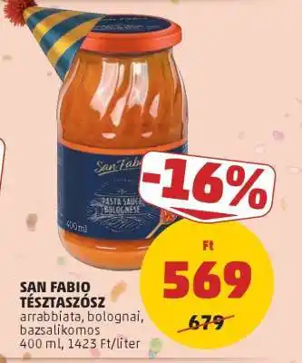 PENNY San Fabio Tésztaszósz ajánlat