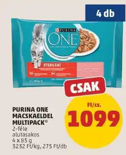 PENNY PURINA ONE MACSKAEDEL MULTIPACK ajánlat