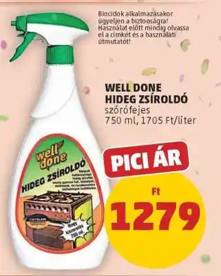 PENNY Well Done Hideg Zsíroldó ajánlat