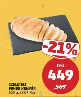 PENNY Szeletelt fehér kenyér ajánlat