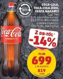 PENNY Coca Cola / Coca Cola Zero / Fanta narancs ajánlat