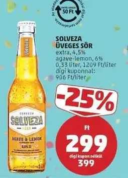 PENNY Solveza Üveges Sör ajánlat