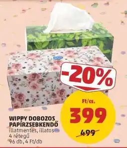 PENNY Wippy Dobozos Papírzsebkendő ajánlat