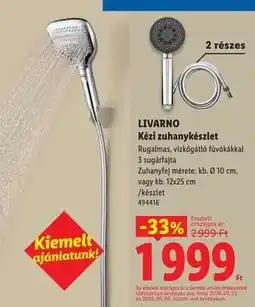Lidl Livarno Kézi zuhanykészlet ajánlat