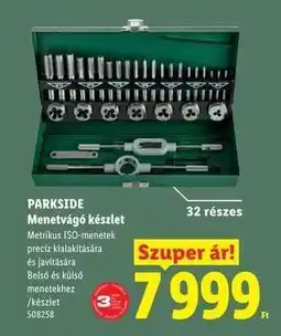 Lidl PARKSIDE Menetvágó készlet ajánlat