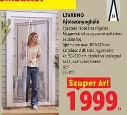 Lidl LIVARNO Ajtószúnyogháló ajánlat