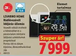 Lidl Livarno Home Rádióvezérelt időjárás-állomás ajánlat