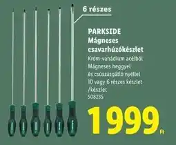 Lidl PARKSIDE Mágneses csavarhúzókészlet ajánlat
