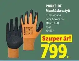 Lidl PARKSIDE Munkakesztyű ajánlat