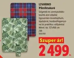 Lidl LIVARNO Pikniktakaró ajánlat