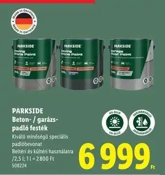 PARKSIDE Beton- / garázs-padló festék